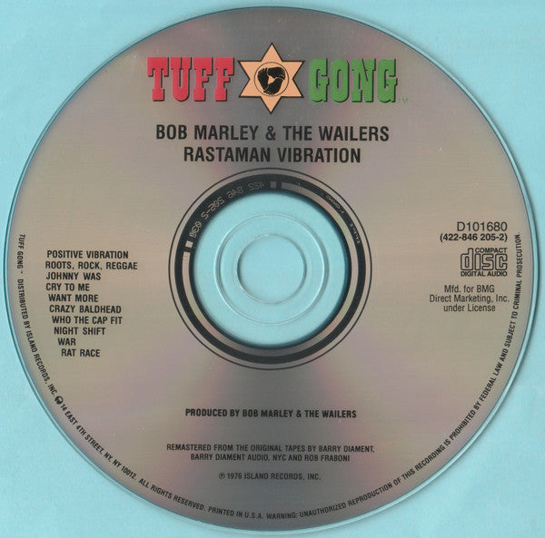 Bob Marley & The Wailers : Rastaman Vibration (CD, Album, Club, RE, RM)
