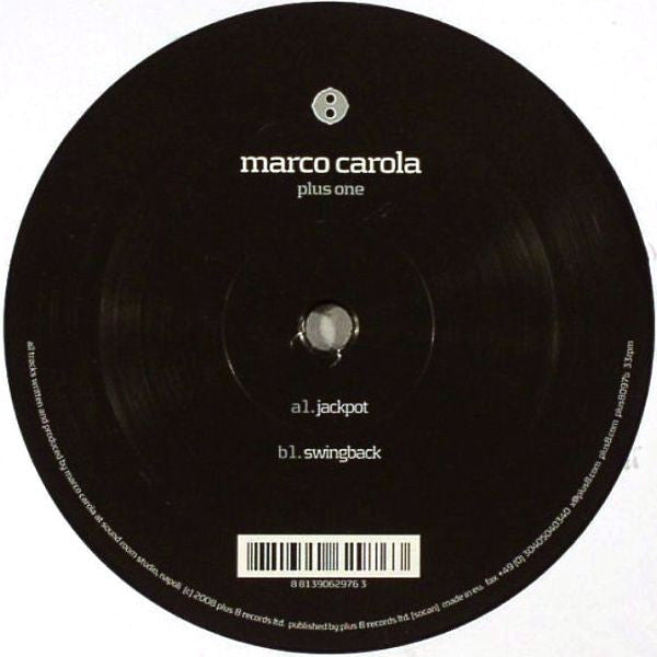 Marco Carola : Plus One (12",45 RPM)