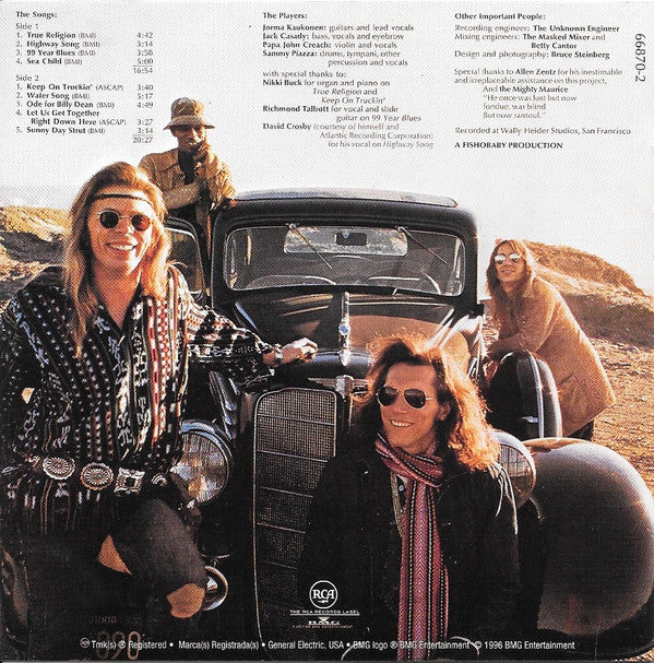 Hot Tuna : Burgers (CD, Album, RE, RM)