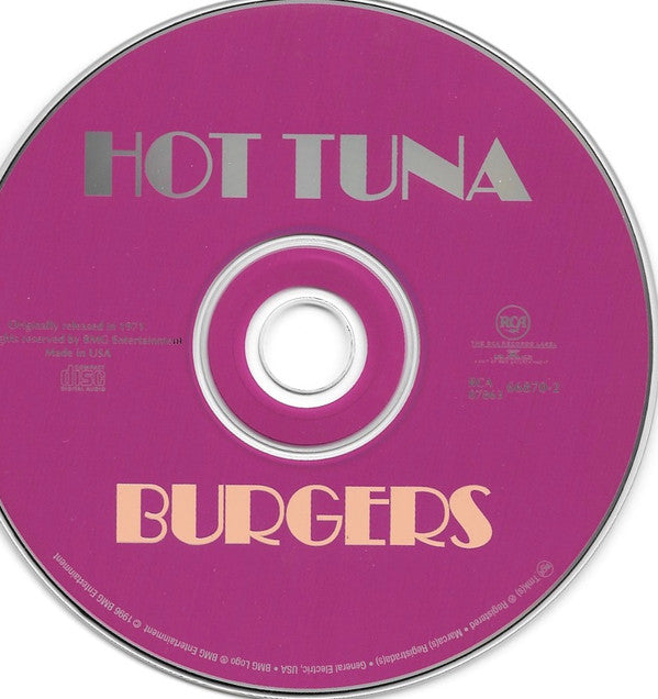 Hot Tuna : Burgers (CD, Album, RE, RM)
