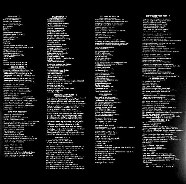 Motörhead : Sacrifice (LP, Album, RE)