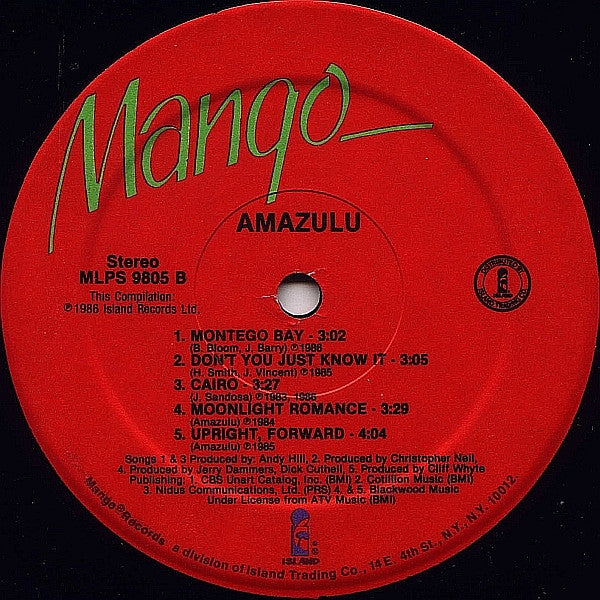 Amazulu : Amazulu (LP, Album, Comp)