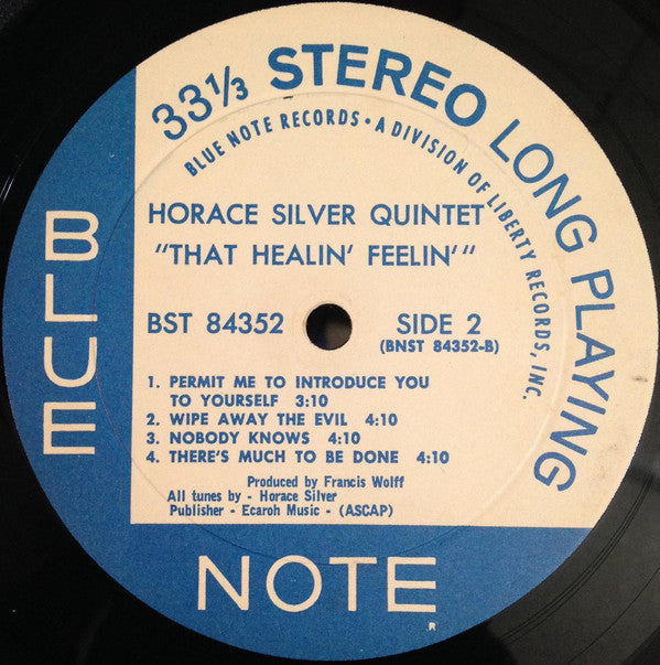 Horace Silver Quintet* With Vocals* : That Healin' Feelin' (The United States Of Mind / Phase 1) (LP, Album, Gat)