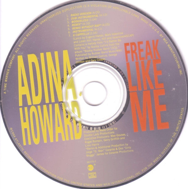 Adina Howard : Freak Like Me (CD, Maxi, FLP)