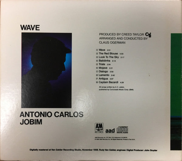Antonio Carlos Jobim : Wave (CD, Album, RE, RM, Dig)