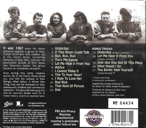 Sly And The Family Stone* : The Collection (7xCD, Album, Comp, Mono, Dlx, Ltd, Num, RE, RM + D)
