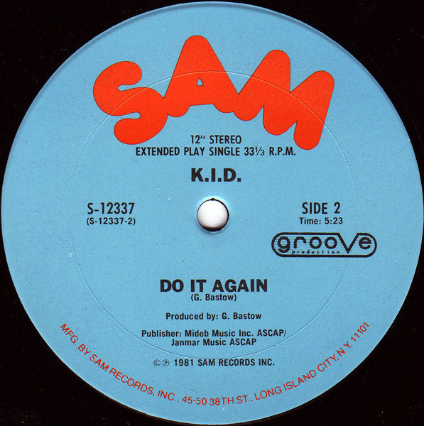K.I.D. : Don't Stop (12",33 ⅓ RPM,Single)