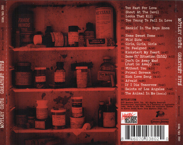 Mötley Crüe : Greatest Hits (CD, Comp, RE, RM, Sli)