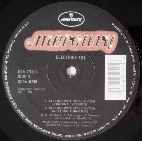 Electribe 101 : Talking With Myself (12")