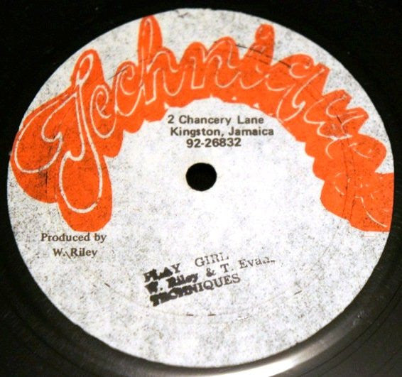 The Techniques / Super Cat (2) & Brok Back : Play Girl / Mr. Walker (12", Single)