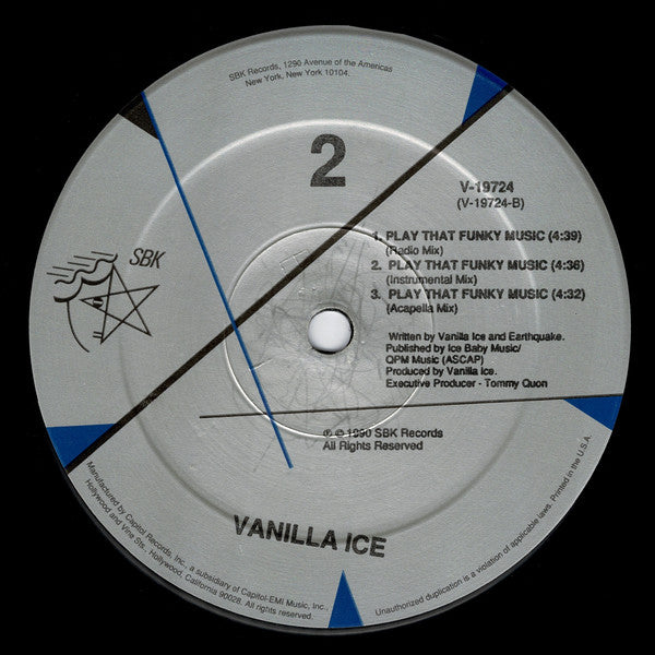 Vanilla Ice : Ice Ice Baby (12")
