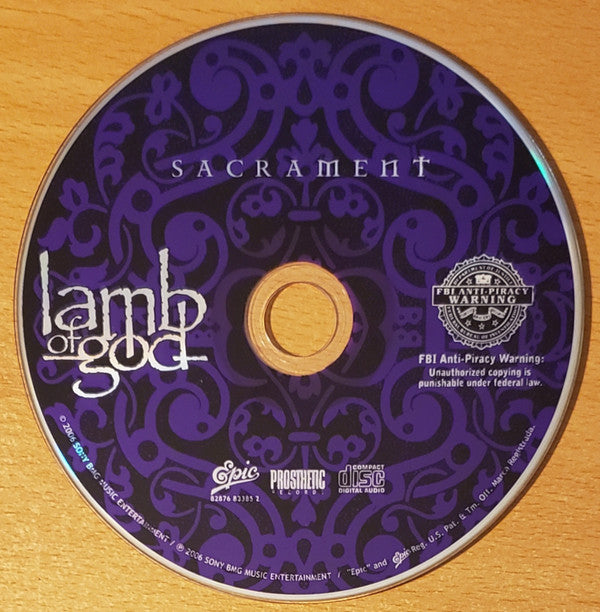 Lamb Of God : Sacrament (Album)