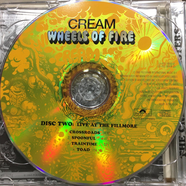 Cream (2) : Wheels Of Fire (2xCD, Album, RE, RM)