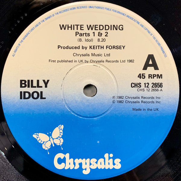 Billy Idol : White Wedding (12",Single)