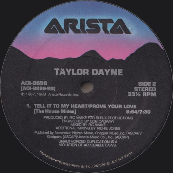 Taylor Dayne : I'll Always Love You (12")