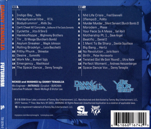Danny Tenaglia : Futurism (2xCD, Comp, Mixed)