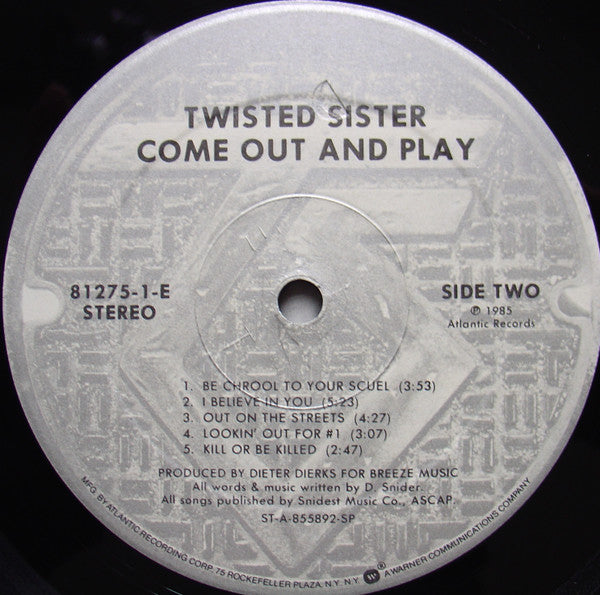 Twisted Sister : Come Out And Play (LP,Album,Limited Edition,Special Edition)