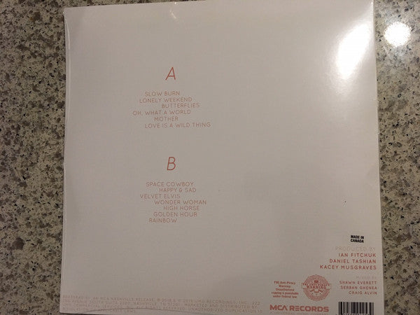 Kacey Musgraves : Golden Hour (LP, Album, Pic)