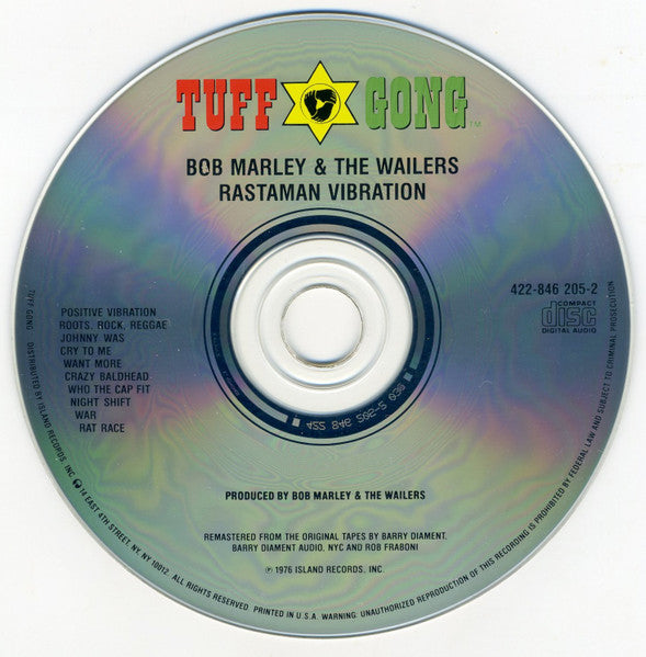 Bob Marley & The Wailers : Rastaman Vibration (CD, Album, RE, RM)