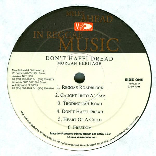 Morgan Heritage : Don't Haffi Dread (LP, Album)