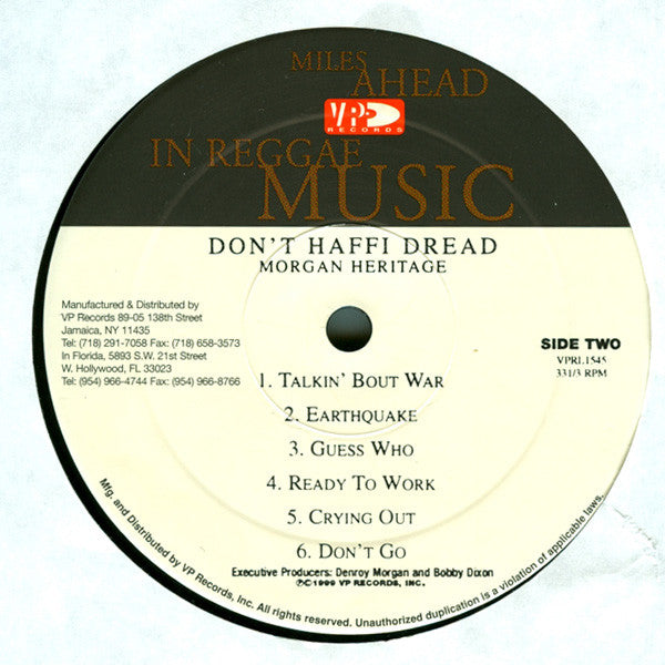 Morgan Heritage : Don't Haffi Dread (LP, Album)