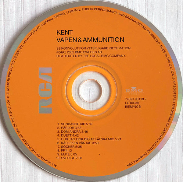 Kent (2) : Vapen & Ammunition (CD, Album)