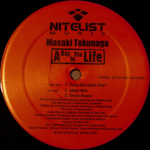 Masaki Tokunaga : A Day In The Life (12")