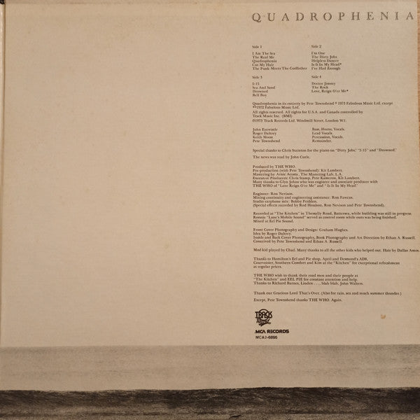 The Who : Quadrophenia (2xLP, Album, RE, Gat)
