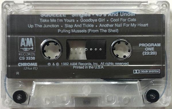 Squeeze (2) : Singles - 45's And Under (Cass, Comp, RE, R, )