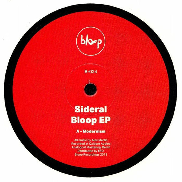 Sideral (2) : Bloop EP (12", EP)