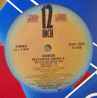 Merge (2) : Let's Have Some Fun (12", Promo)