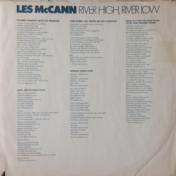 Les McCann : River High, River Low (LP, Album, PRC)