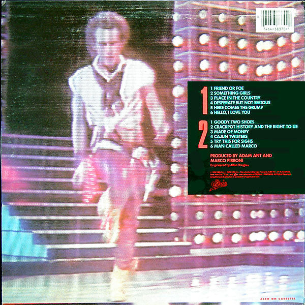 Adam Ant : Friend Or Foe (LP, Album, Car)