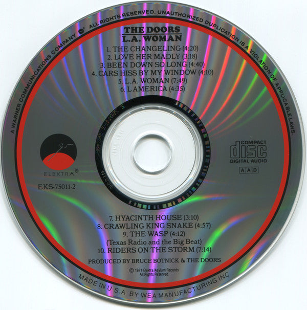 The Doors : L.A. Woman (CD, Album, RE, RM, RP, SRC)