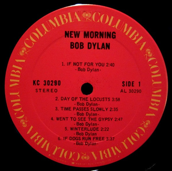 Bob Dylan : New Morning (LP,Album,Stereo)