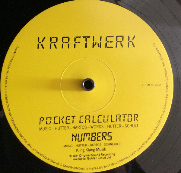 Kraftwerk : Pocket Calculator (12")