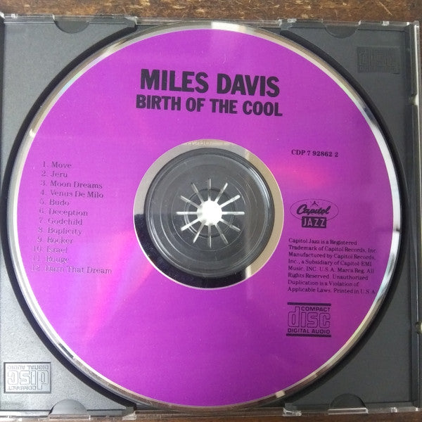 Miles Davis : Birth Of The Cool (CD, Album, Comp, RE, San)