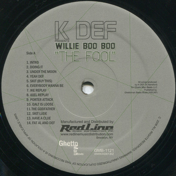 K-Def : Willie Boo Boo "The Fool" (LP, Album)