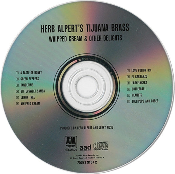 Herb Alpert & The Tijuana Brass : Whipped Cream & Other Delights (CD, Album, RE)