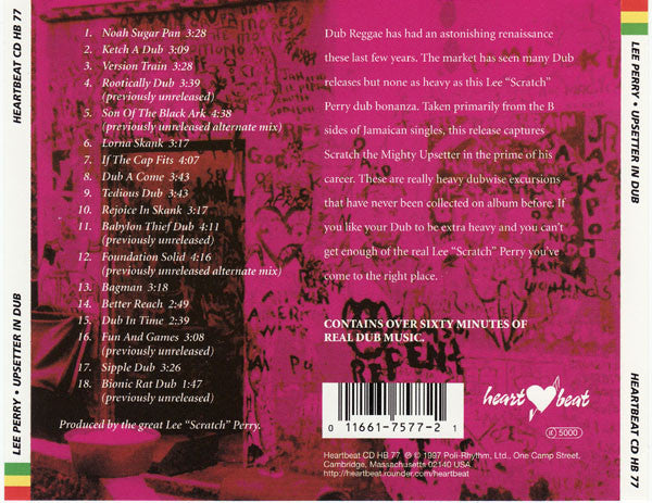 Lee Scratch Perry* : Upsetter In Dub (Upsetter Shop Volume One) (CD, Album, Comp)