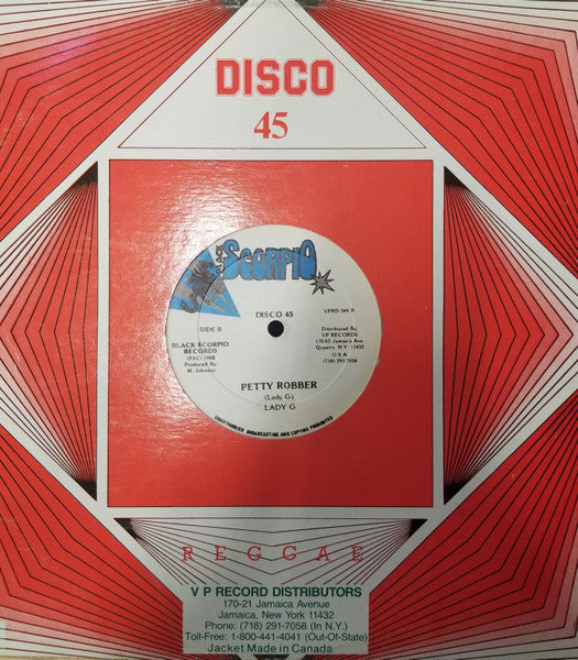 Lady G : No Bad Mind / Petty Robber (12")