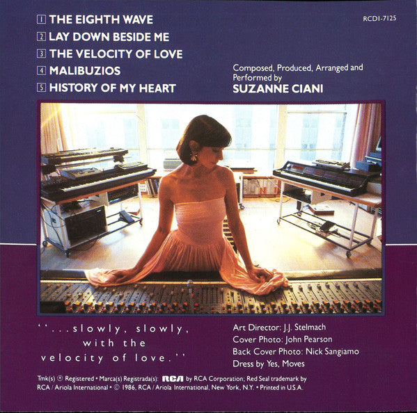 Suzanne Ciani : The Velocity Of Love (CD, Album)