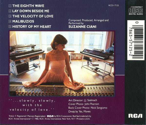Suzanne Ciani : The Velocity Of Love (CD, Album)