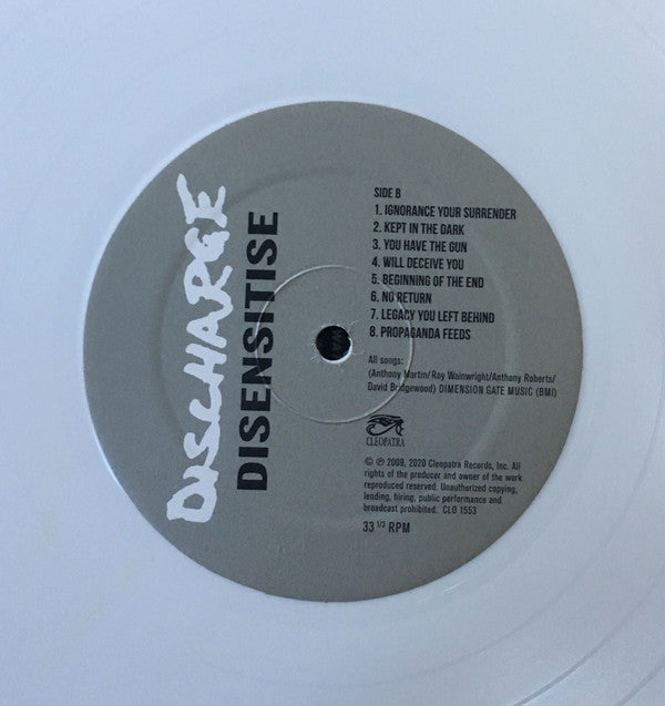 Discharge : Disensitise (LP, Album, RP, Whi)