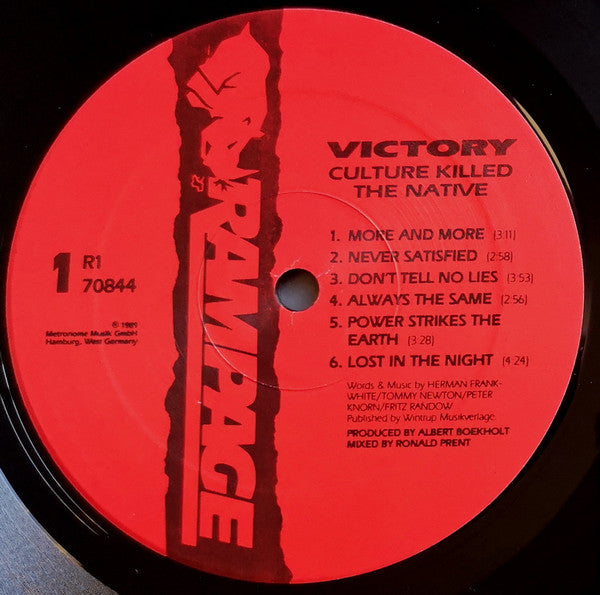 Victory (3) : Culture Killed The Native (LP,Album)