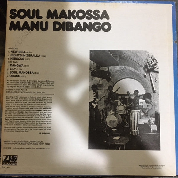 Manu Dibango : Soul Makossa (LP,Album,Club Edition,Stereo)