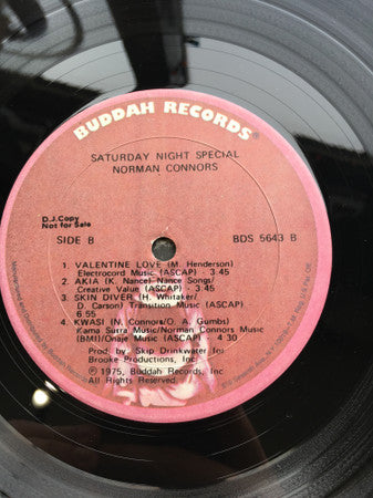 Norman Connors : Saturday Night Special (LP, Album, Promo, DJ )