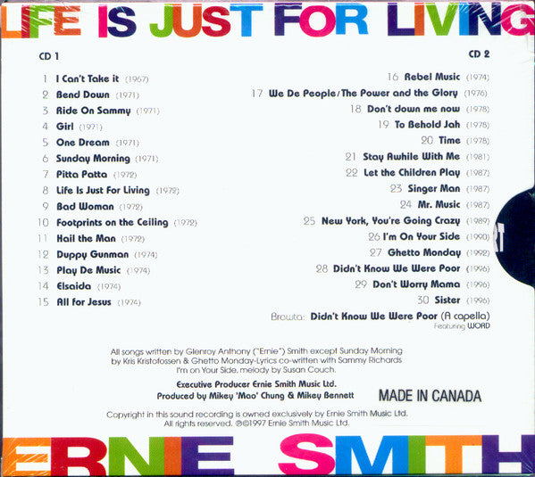 Ernie Smith : After 30 Years Life Is Just For Living (2xCD, Album, Sli)