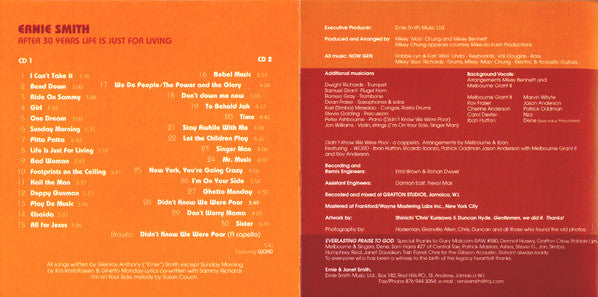 Ernie Smith : After 30 Years Life Is Just For Living (2xCD, Album, Sli)