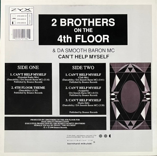 2 Brothers On The 4th Floor & Da Smooth Baron MC : Can't Help Myself (12")